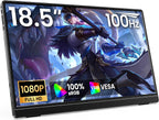 ForHelp Pantalla portátil de 18.5 pulgadas 100Hz, monitor FHD 1920x...