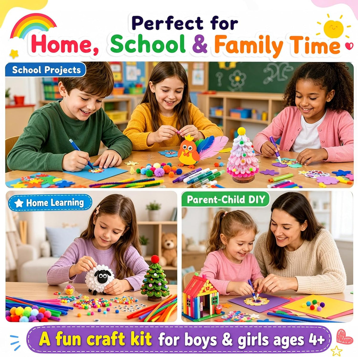 Suministros de artes y manualidades para niños - Kits de manualidades para