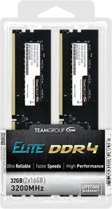 TEAMGROUP Elite DDR4 Kit de 32 GB (2 x 16 GB) 3200 MHz PC4-25600 CL...