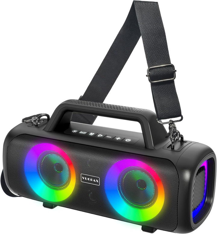 VUOPAX Altavoz Bluetooth portátil inalámbrico, sonido fuerte de 140...
