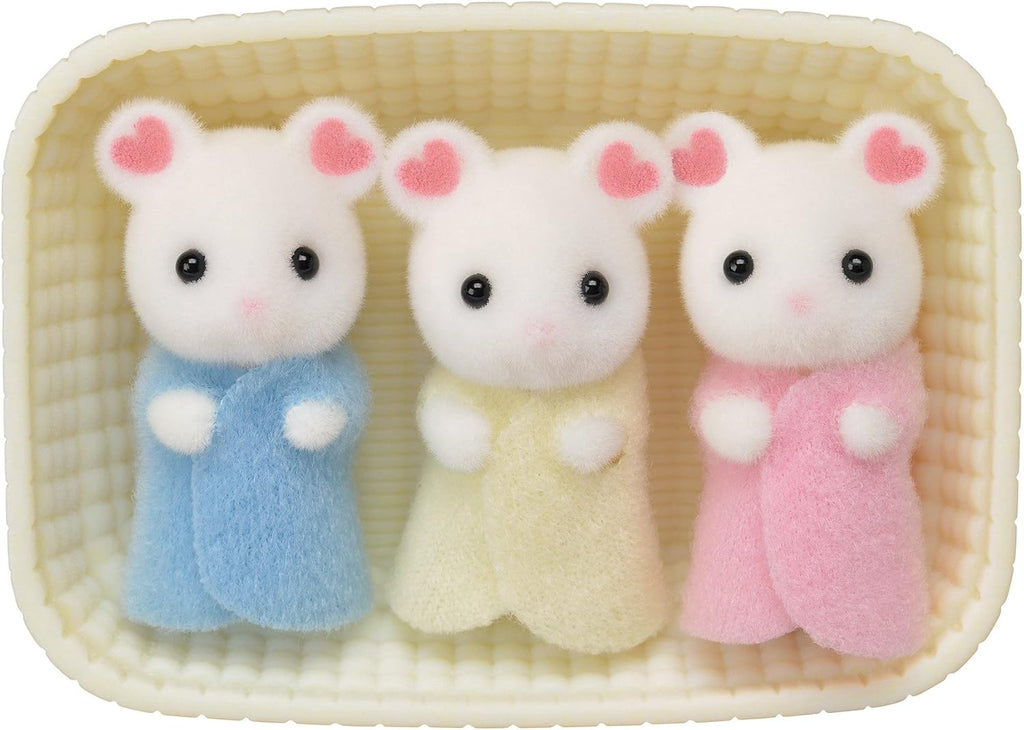 Sylvanian Families Epoch Marshmallow - Muñeca de ratón, certificado Ne-108 ST Mark, para edades de 3 años en adelante, juguete, casa de muñecas familias de Sylvanian, Epoch