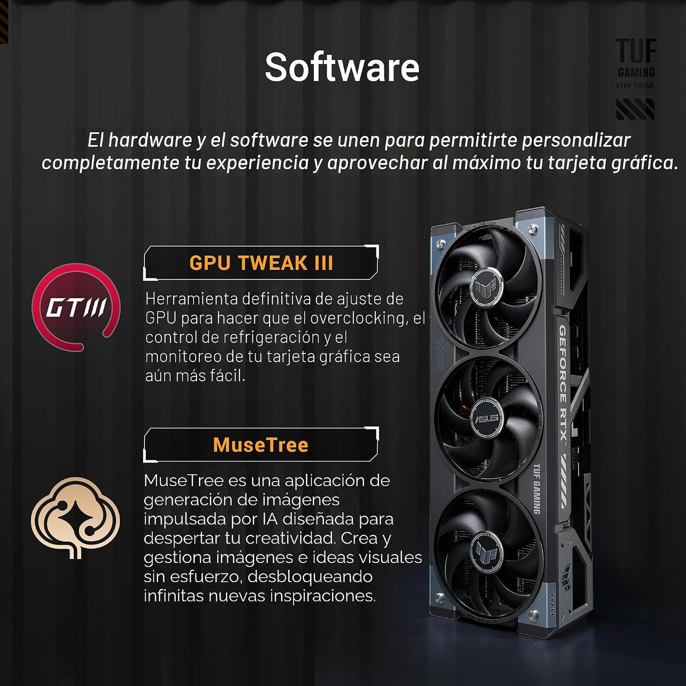 ASUS TUF Gaming GeForce RTX ™ 5080 16GB GDDR7 OC Edition Tarjeta gr...