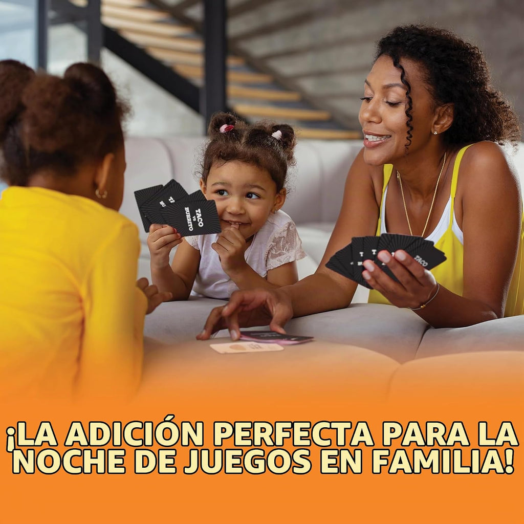 Lata de coleccionista de Taco vs Burrito - El sorprendentemente estratégico juego de cartas salvajemente popular creado por un niño de 7 años - 5 formas de jugar - Juegos divertidos en familia para