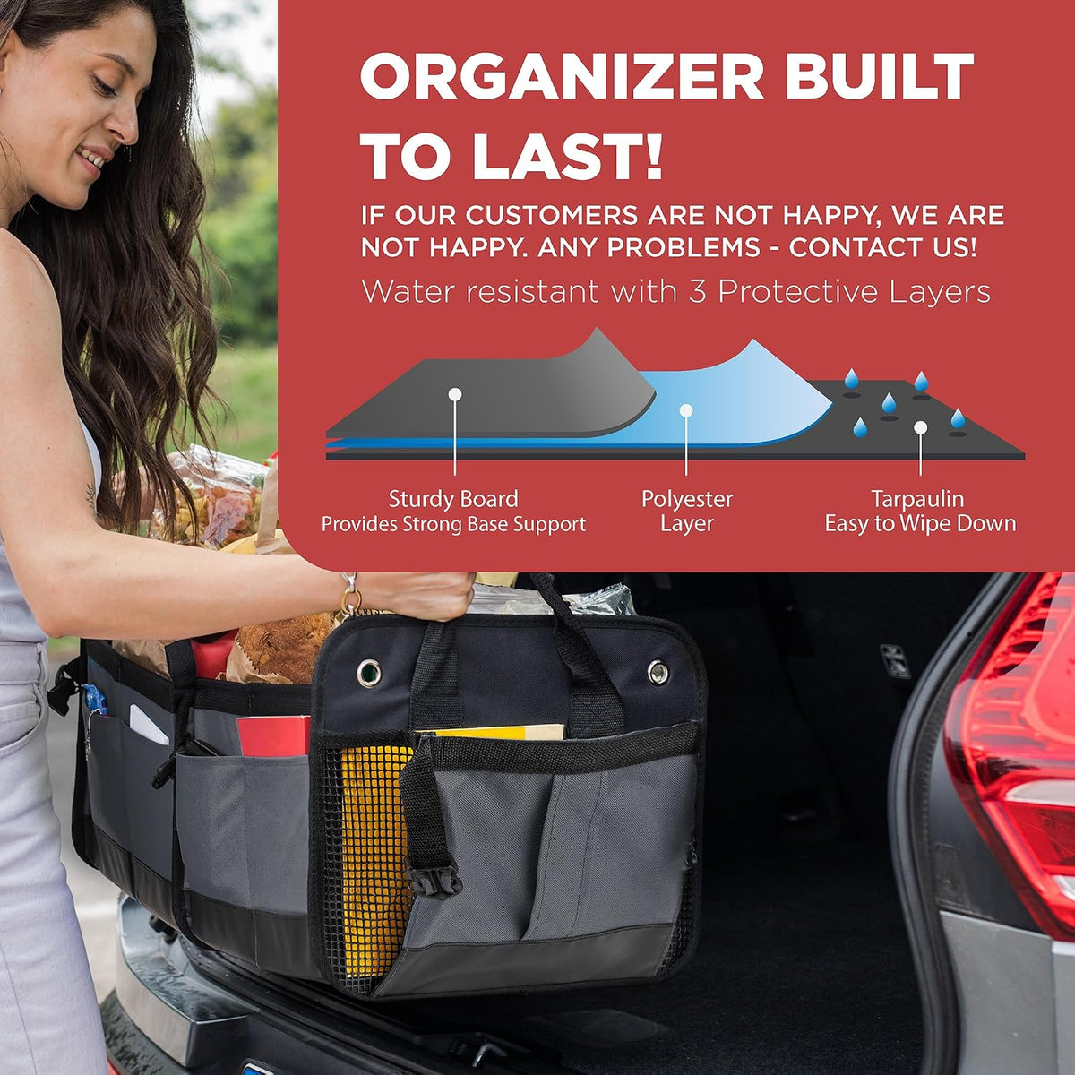Organizador de carga de coche para SUV, camión y almacenamiento de