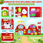 Montessori Busy Board Toys para 1 Year Old, Motor Skills Developmental Toys