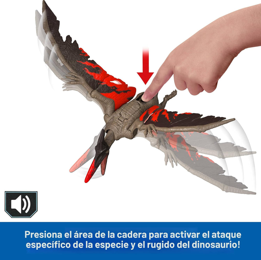 Mattel Jurassic World - Juguetes de dinosaurio con sonido de rugido...