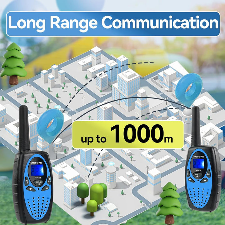 Retevis RT628 Walkie Talkies para niños, radio de largo alcance de...