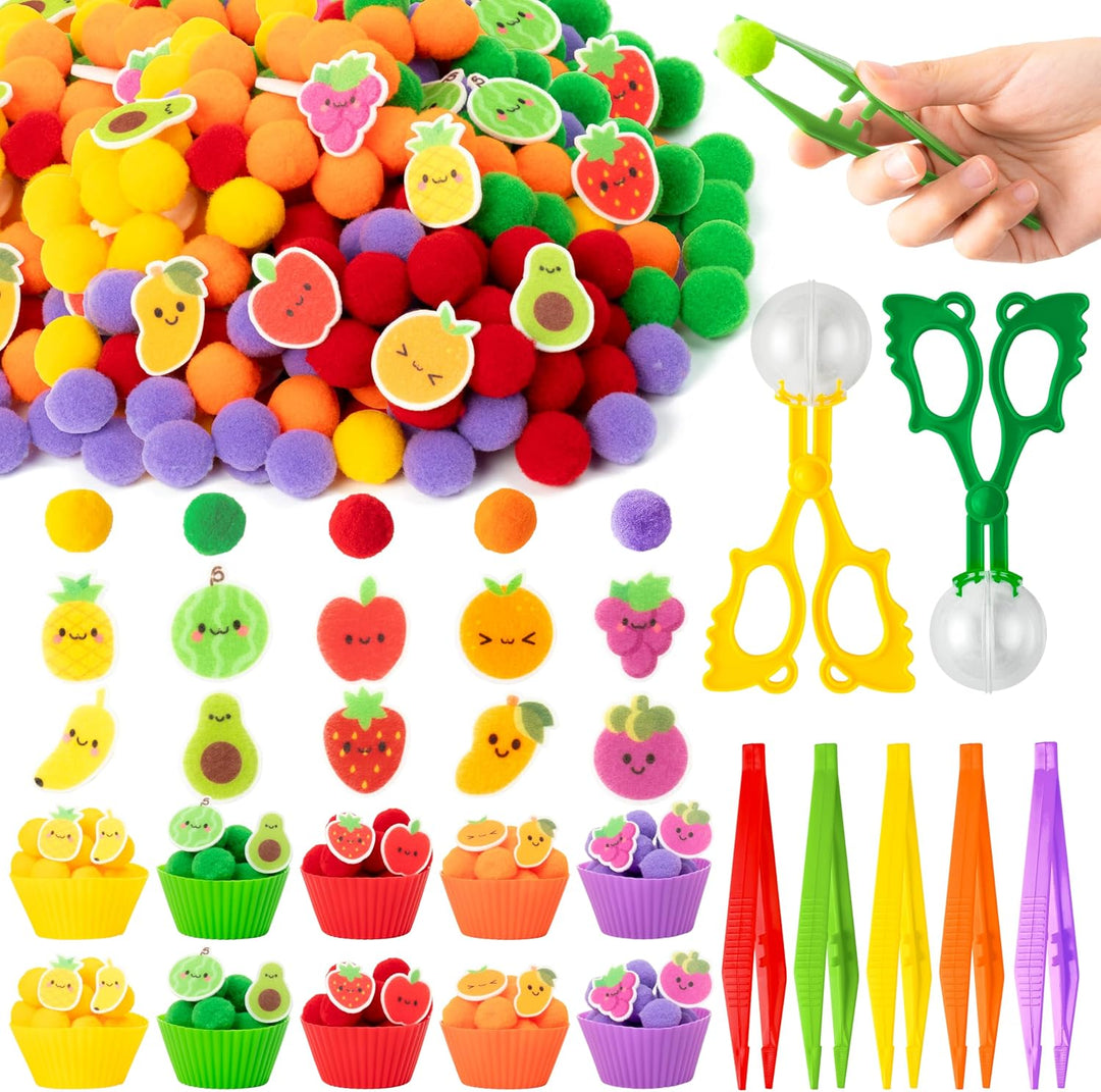 EZdhuawuse Relleno sensorial de animales del bosque, 266 piezas de...
