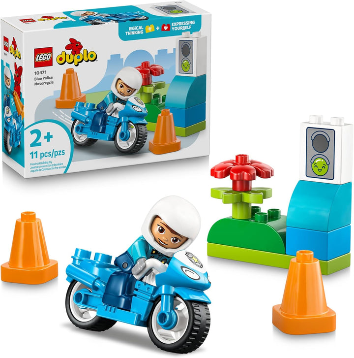LEGO DUPLO Town - Juguete de construcción de motocicleta