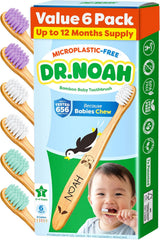 Dr. Noah - Cepillo de dientes de bambú sin microplásticos | Diseñad...
