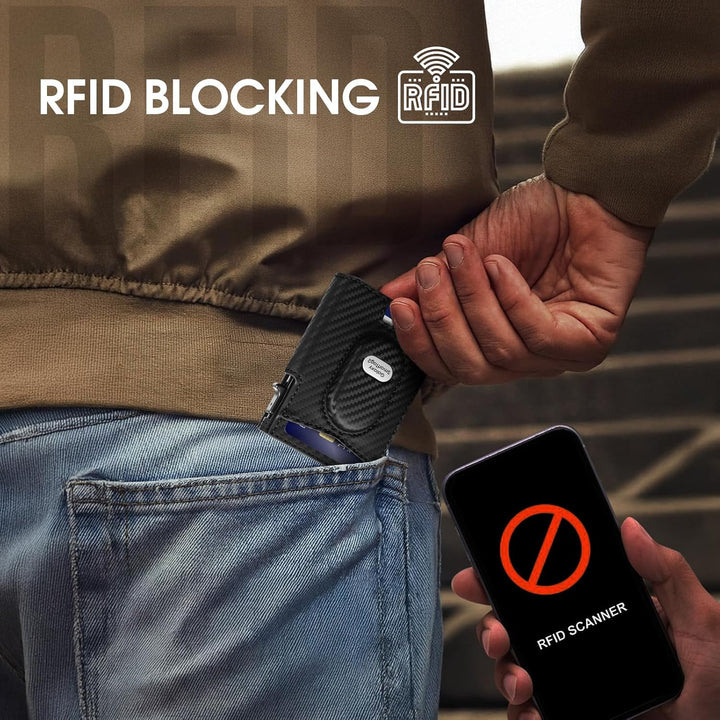 GAOCHALE Cartera para hombre Samsung Smarttag2 con clip para dinero...