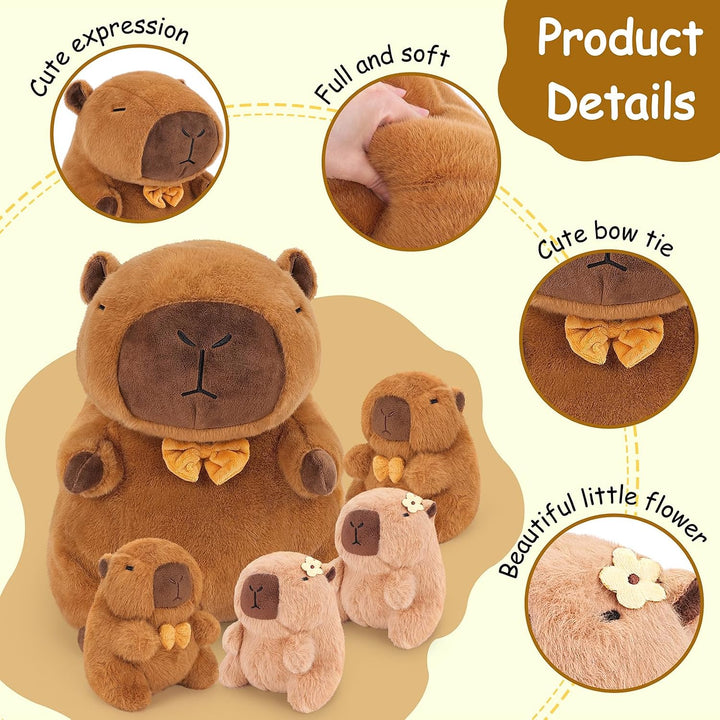 Achwishap Capybara - 5 peluches de Capybara con 4 peluches de Capyb...