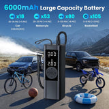 FamilyKit Compresor de aire portátil para inflador de neumáticos, b...