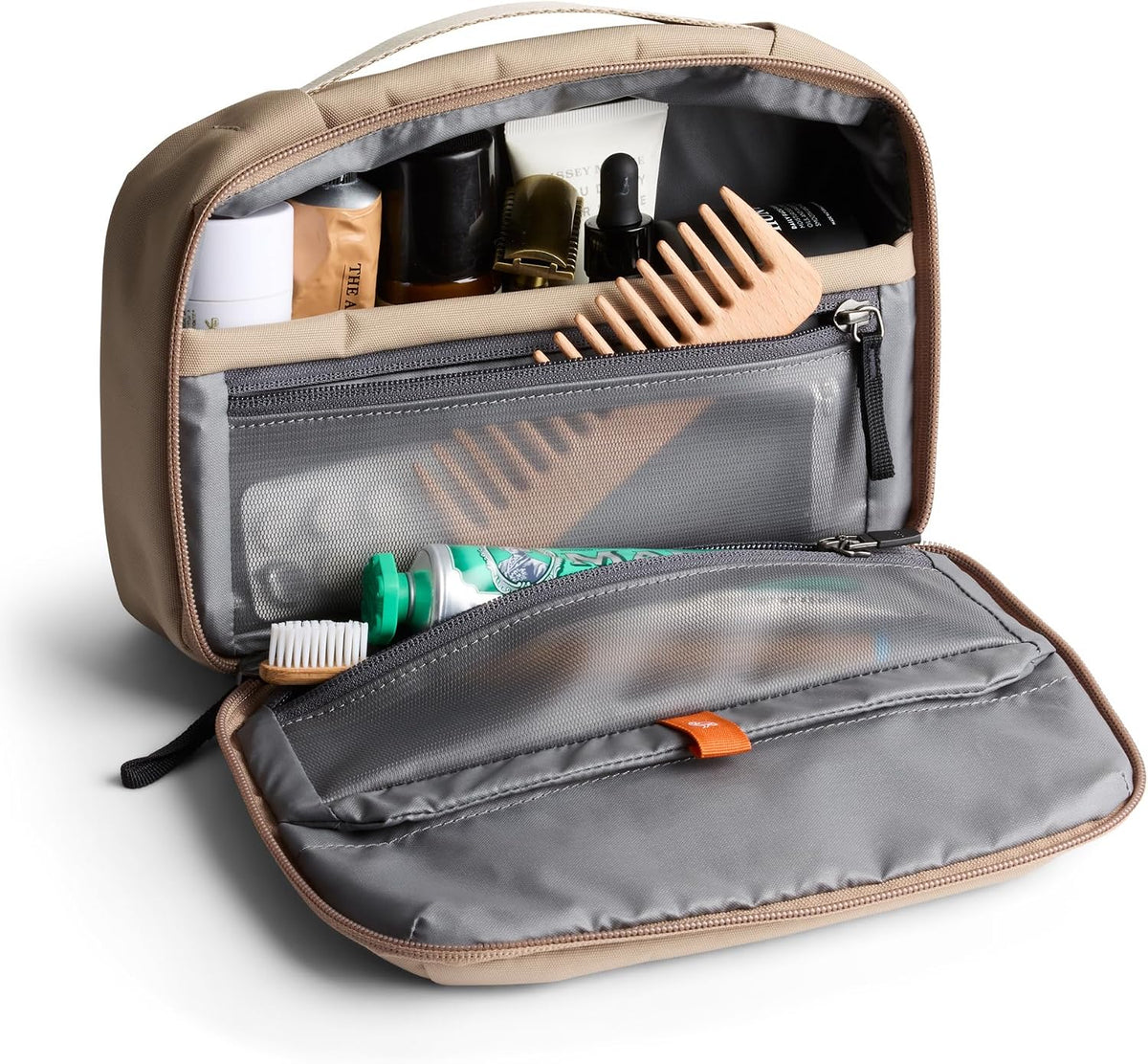 Bellroy - Kit de aseo colgante (Bolsa de aseo colgante de 3 litros para hombres y mujeres, diseñada para viajes), Piedra
