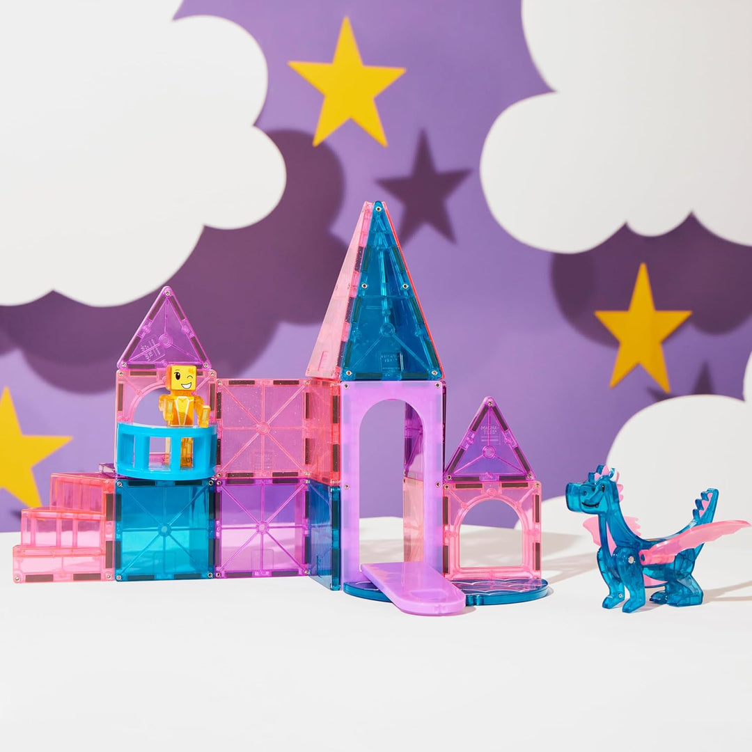 MAGNA-TILES Castle - Juego de construcción magnética de 25
