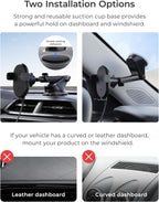 iOttie Auto Sense 2 - Soporte para teléfono de auto para salpicadero y parabrisas con carga inalámbrica Qi, soporte de teléfono y cargador de sujeción automática para iPhone, Google Pixel