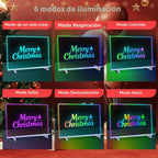 Tablero de dibujo LED con 8 colores, tableros de mensajes acrílicos de 13 x 10 pulgadas con 13 efectos de luz, tablero de garabatos brillantes, regalos para niños, para Pascua, Halloween