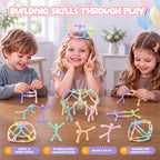 20 Pcs Magnetic Fidget Travel Toys para Kids con metal Storage Case, Pastel