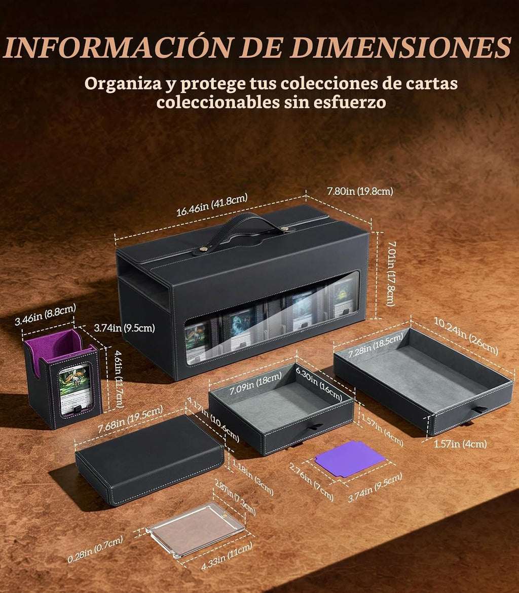 TiMOVO MTG Commander - Caja modular 11 en 1 para TCG/PTCG, color arcoíris