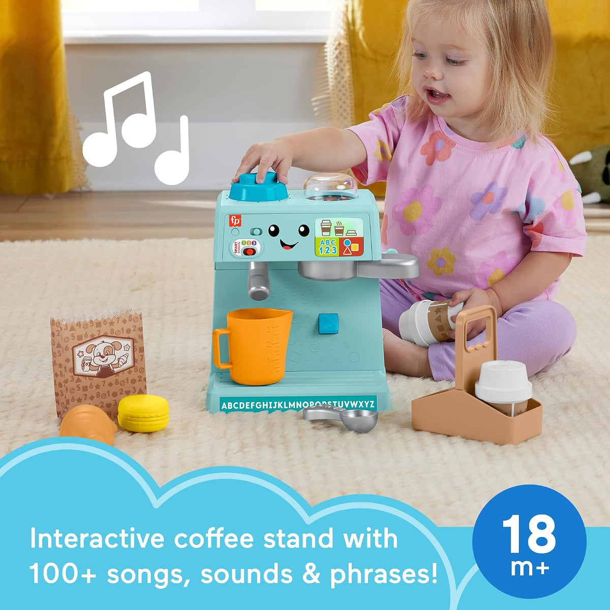 Fisher-Price Learn & Serve Coffee Café Juguete para niños pequeños