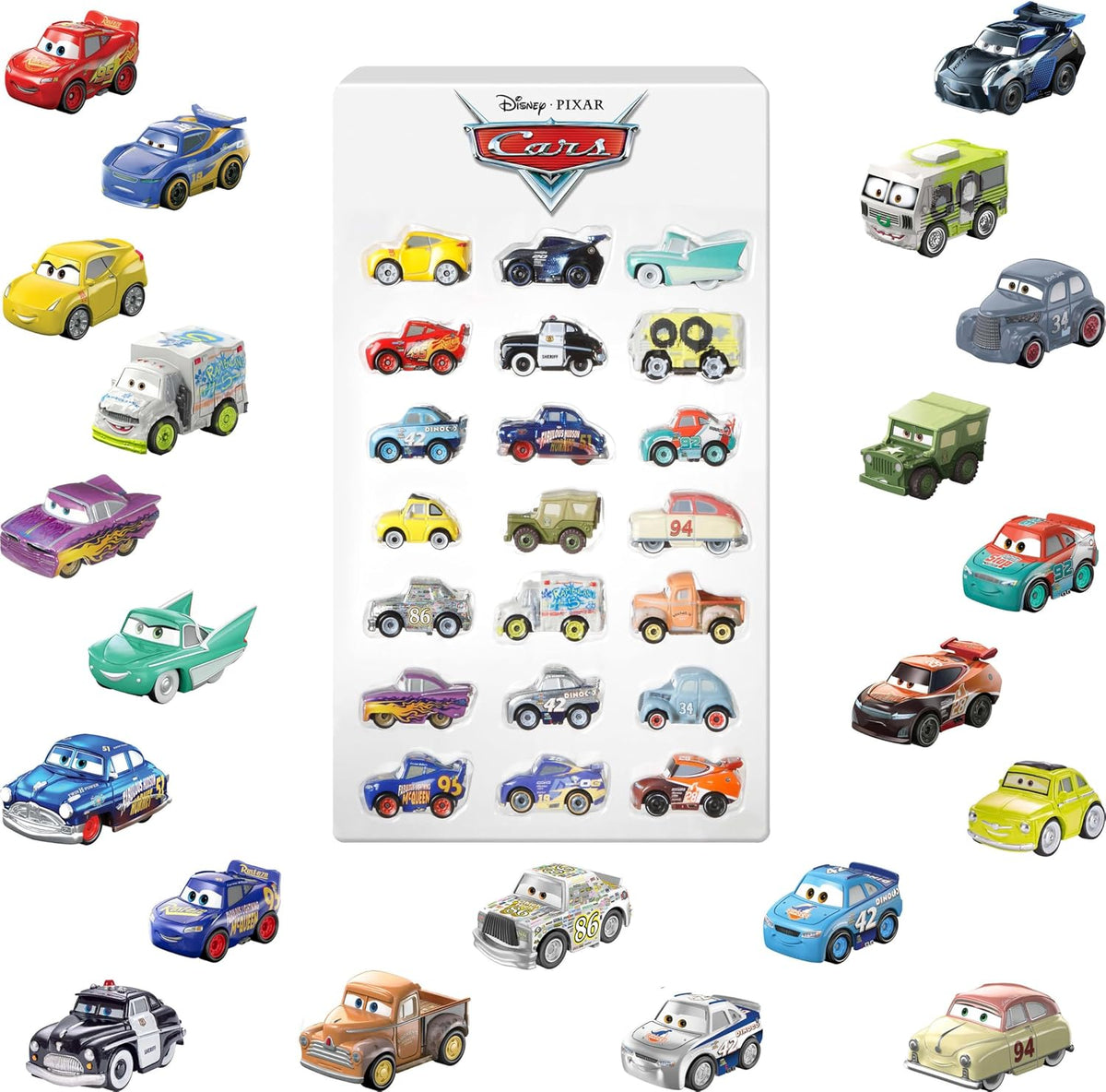 Mattel Disney y Pixar Cars Mini Racers Paquete de 21