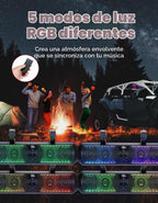 KEMIMOTO Barra de sonido UTV de 18 pulgadas, altavoz SXS RGB, control inalámbrico, Bluetooth, compatible con 2 tweeter y 2 subwoofers compatible con Polaris Can am Talon CForce, para jaula de rollo de