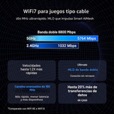 ASUS RT-BE86U BE6800 Router WiFi 7 de doble banda, soporta 4096-QAM...