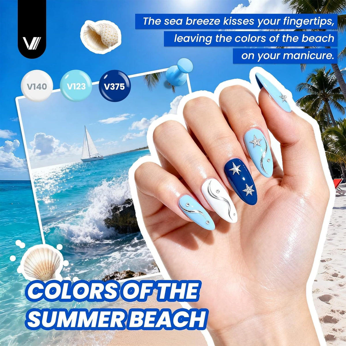 VANREESA Kit de 148 esmaltes de uñas de gel con puntas de uñas de a...
