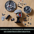LEGO Star Wars The Mandalorian Helmet 75328 Kit de modelo para construir, juego de decoración coleccionable para adultos, hombres, mujeres, mamá, papá, idea de regalo coleccionable