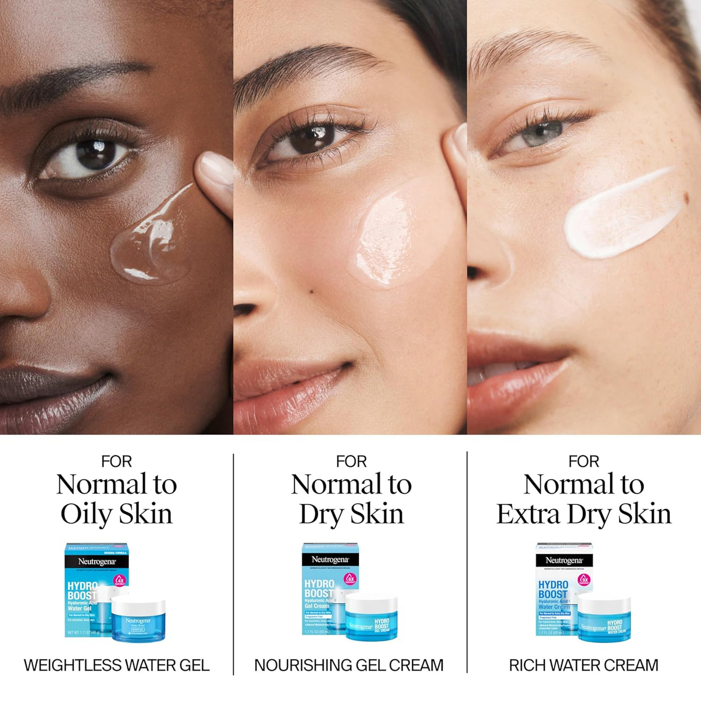 Neutrogena Hydro Boost - Crema de agua, hidratación de 72 horas par...