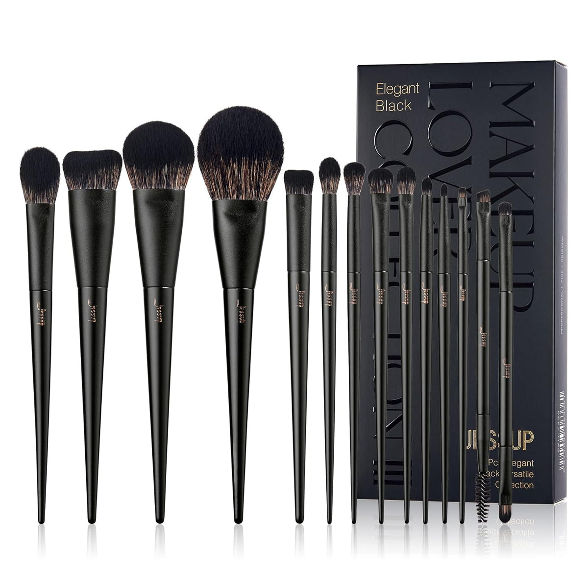 Jessup - Juego de brochas de maquillaje, 14 piezas