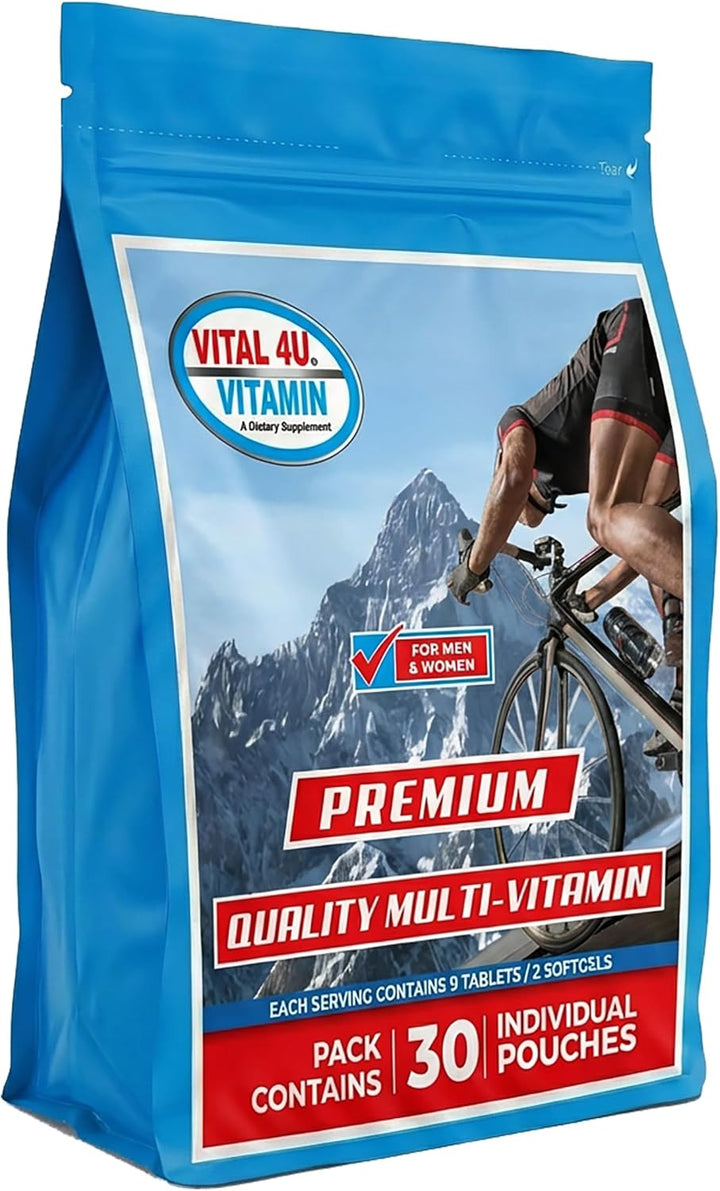 VITAL 4U Paquetes multivitamínicos diarios prémium para hombres y m...