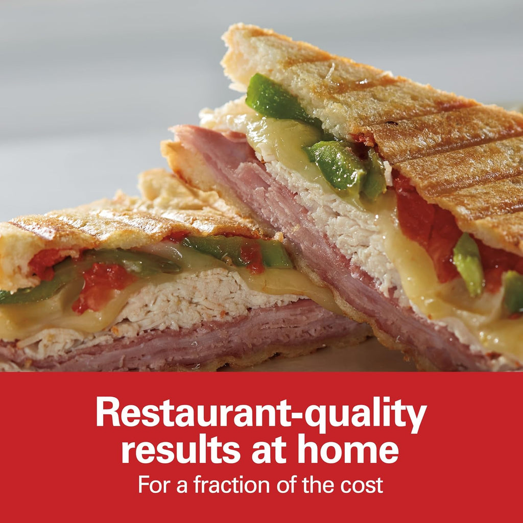 Hamilton Beach Prensa Panini, Sandwichera y parrilla eléctrica para