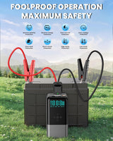 Arrancador auxiliar con compresor de aire 8000A 160PSI Arrancador d...