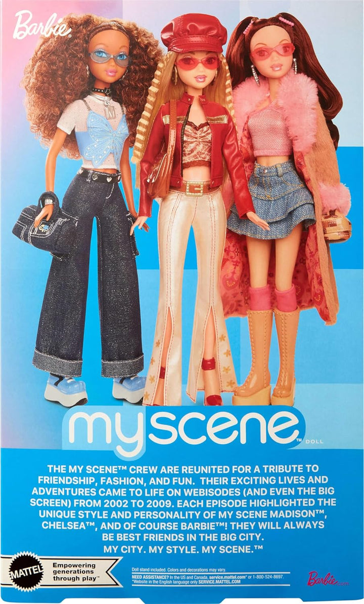 Muñeca Barbie Signature My Scene y accesorios, en atuendo inspirado...
