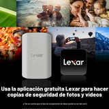 Lexar SSD externo magnético ES5 de 2 TB, hasta 2000 MB\/s, compatib...