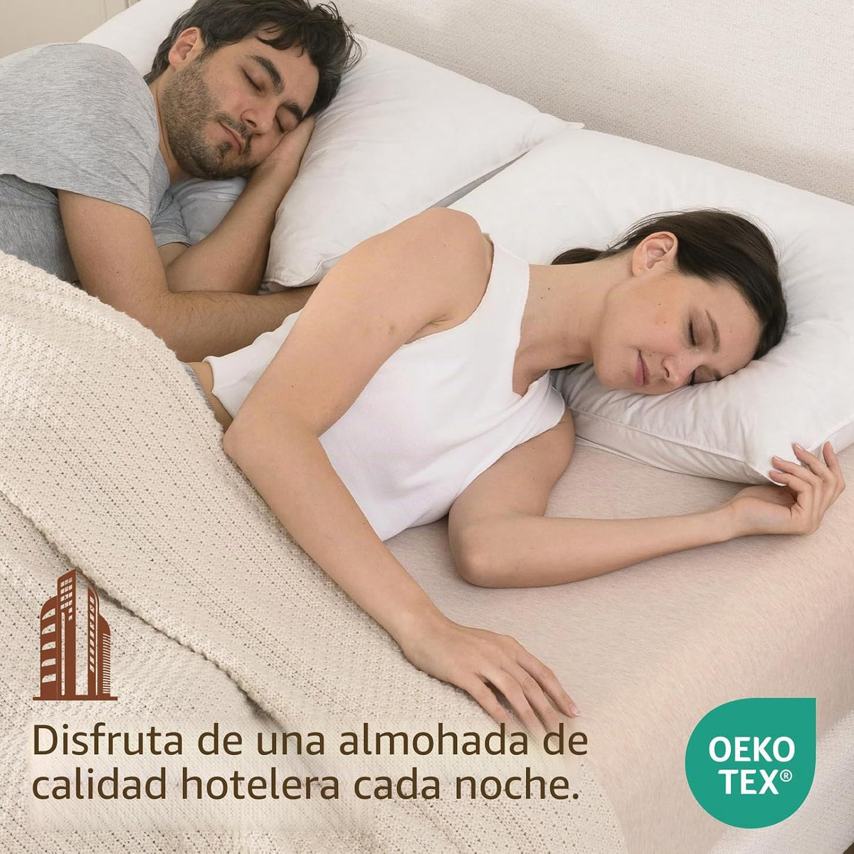 Goose Feathers y Down Pillows, Bed Pillows Standard Size Set de 2