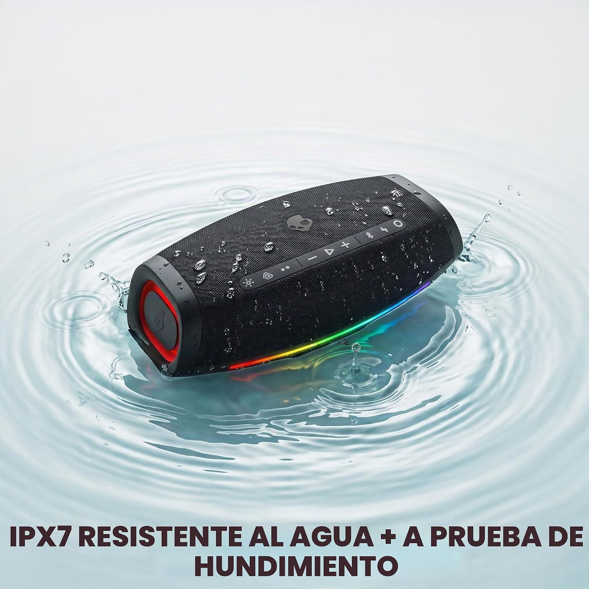 Skullcandy Barrel Micro Altavoz Bluetooth portátil, IPX7, batería de 24