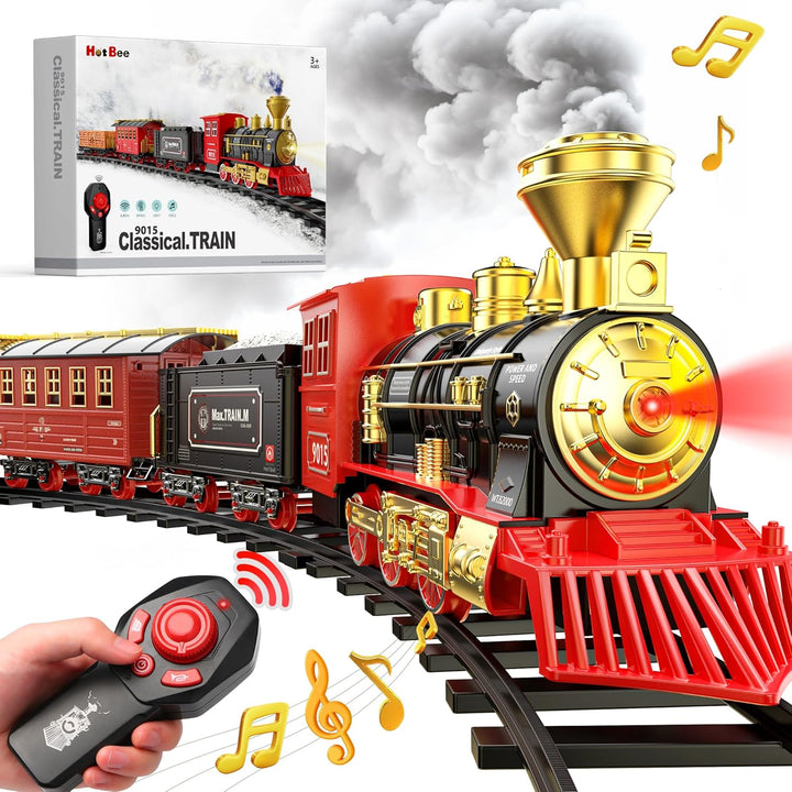 Hot Bee Juego de tren \u2013 Juguetes de tren con control remoto pa...