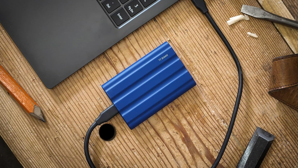 Samsung T7 Shield - SSD portátil de 4 TB, 1050 MB\/s, resistente, r...