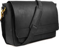 LEATHER VILLAGE Bolso Mensajero de Cuero Vintage–Morral Hecho a Mano de 15.5" para Hombres y Mujeres– Bolso de Hombro para Oficina, Viajes y Uso Diario