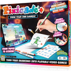 Abacus Brands Pixicade+ - Dibuja tu propio creador de videojuegos, regalo para niños a partir de 6 años