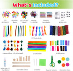 Kit de Arte y Manualidades de Kid Made Modern – Un DIY de 1.7 kg de Suministros y Materiales de Manualidades para Proyectos Artísticos Creativos para Niños de 4, 5, 6, 7, 8, 9, 10, 11 y 12 Años, Niñas