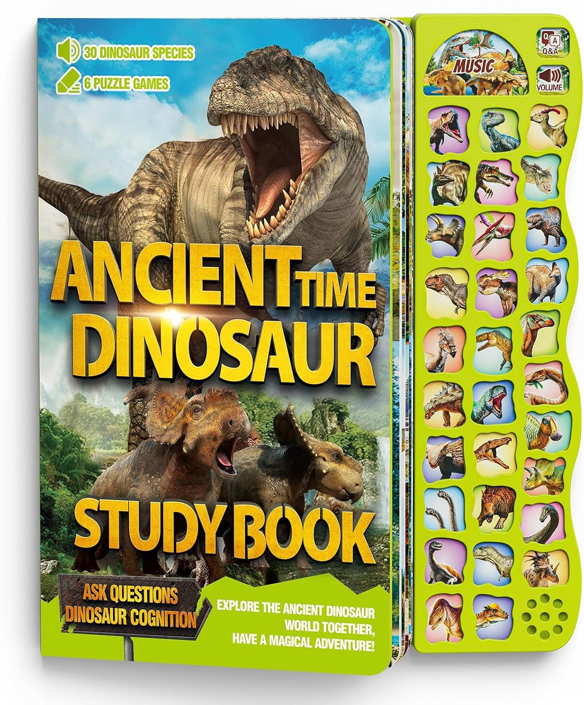 Dinosaur Toys para Kids 3-5 Dinosaur Book con Sounds 30 Species Names & Realistic Sounds InteractiveToys para Boys Girls Kids 2 3 4 5 6 7 Year Old Dinosaur Toys Gifts(Dinosaur Book)
