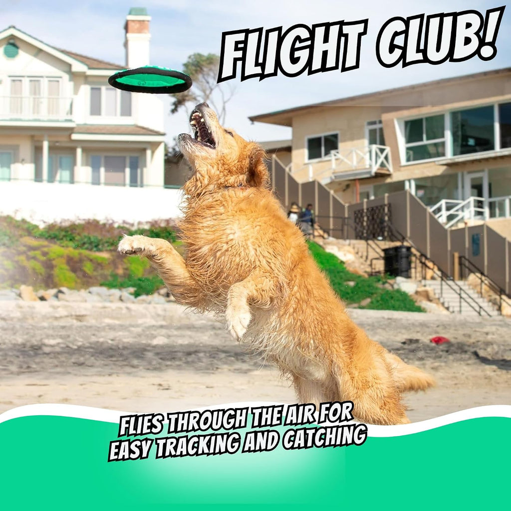 Hyper Pet Flippy Flopper Flying Disc - Juguete suave para perros de 9"