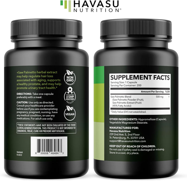 Saw Palmetto - Suplemento para la salud de la próstata para hombres...