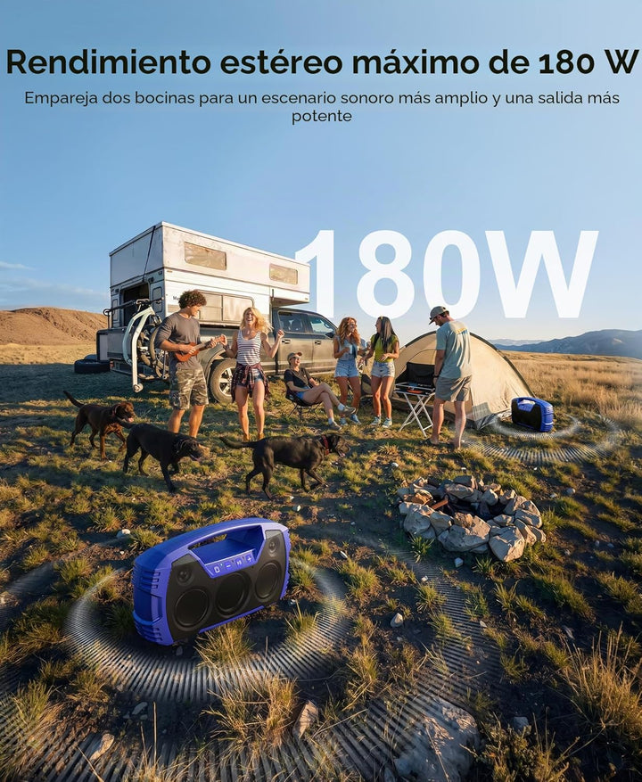 Houl Zallee Altavoz Bluetooth Impermeable IPX7, Altavoces Inalámbri...