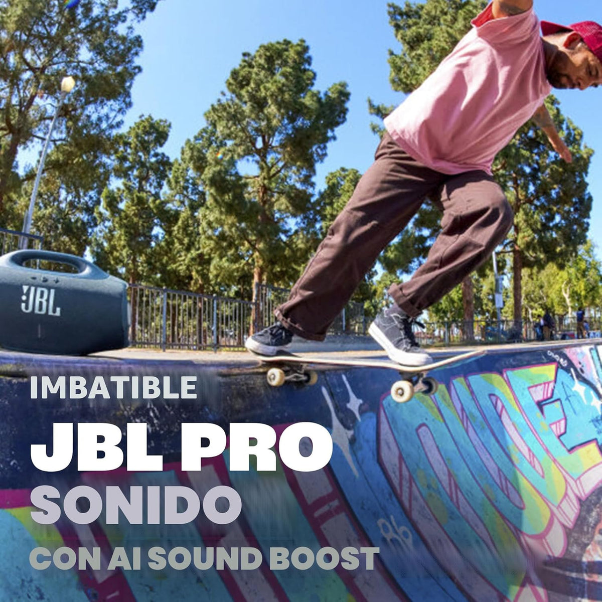 JBL Boombox 4 - Altavoz portátil impermeable más potente con sonido...