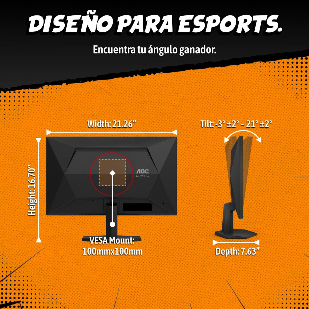AOC 24G42HE Monitor de juegos de 24 pulgadas 1920x1080 200Hz, panel...