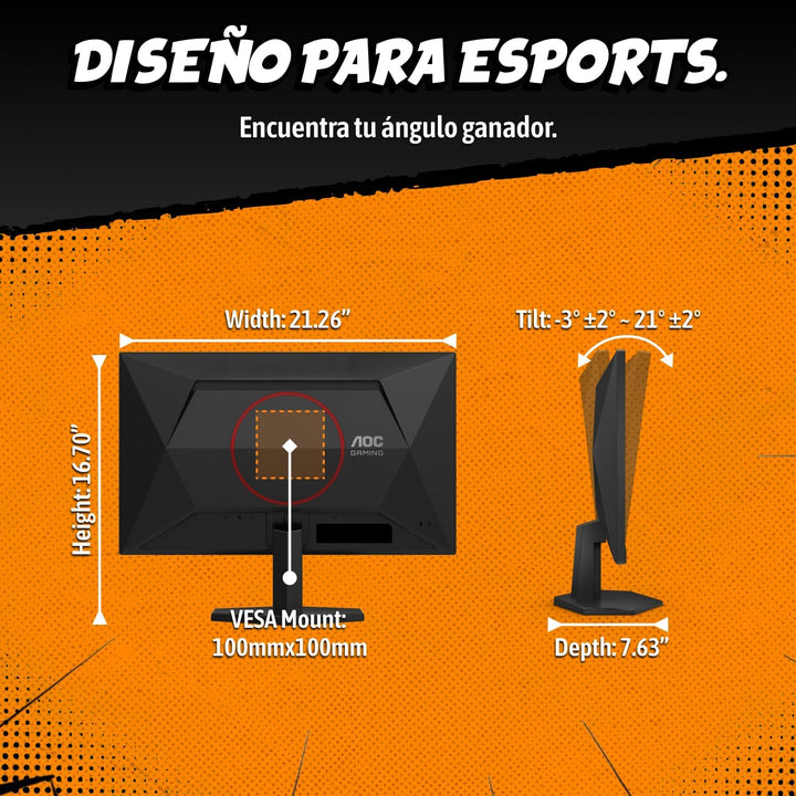 AOC 24G42HE Monitor de juegos de 24 pulgadas 1920x1080 200Hz, panel...